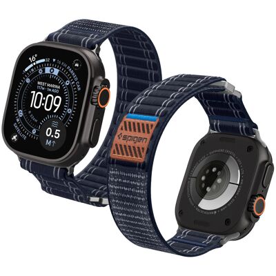 Spigen Fabric Band Hook a Loop Apple Watch 49 mm/46 mm/45 mm/44 mm Navy Spigen Fabric Band Hook a Loop Apple Watch 49 mm/46 mm/45 mm/44 mm Navy