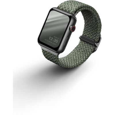 UNIQ Aspen Braided remienok pre Apple Watch 42/44/45/Ultra 49mm zelený UNIQ Aspen Braided remienok pre Apple Watch 42/44/45/Ultra 49mm zelený