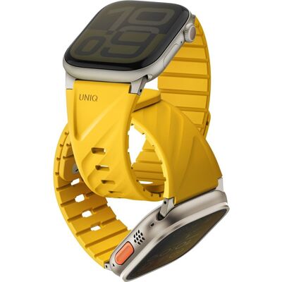 UNIQ Fluo pre Apple Watch 49/46/45/44/42/41/40 mm, Golden yellow UNIQ Fluo pre Apple Watch 49/46/45/44/42/41/40 mm, Golden yellow