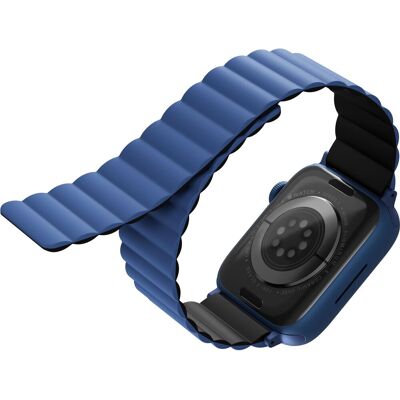 Uniq Revix Reversible Magnetic remienok pre Apple Watch 42/44/45/Ultra 49mm modrý/čierny Uniq Revix Reversible Magnetic remienok pre Apple Watch 42/44/45/Ultra 49mm modrý/čierny
