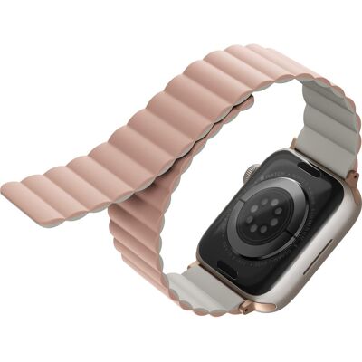 Uniq Revix Reversible Magnetic remienok pre Apple Watch 42/44/45/Ultra 49mm ružový/béžový Uniq Revix Reversible Magnetic remienok pre Apple Watch 42/44/45/Ultra 49mm ružový/béžový