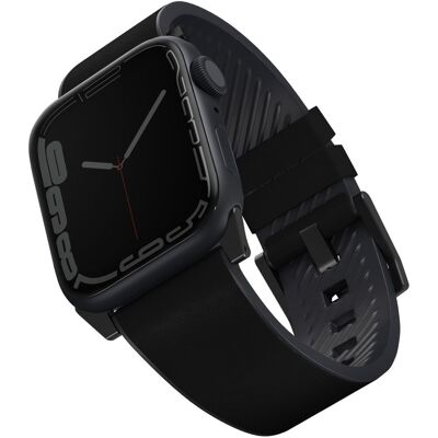 Uniq Straden vodoodolný kožený remienok pre Apple Watch 42/44/45/Ultra 49mm čierny Uniq Straden vodoodolný kožený remienok pre Apple Watch 42/44/45/Ultra 49mm čierny