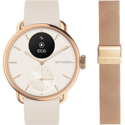 Withings ScanWatch 2 42 mm Rose gold s milánskym ťahom Withings ScanWatch 2 42 mm Rose gold s milánskym ťahom