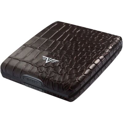 Tru Virtu Money & Cards Beluga – leather Croco Brown Tru Virtu Money & Cards Beluga – leather Croco Brown