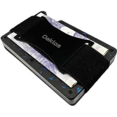 DAKLOS Carbon RFID karbónová mini peňaženka čiernomodrá DAKLOS Carbon RFID karbónová mini peňaženka čiernomodrá