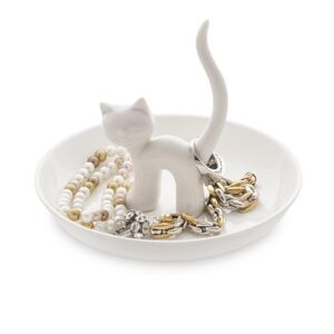 Balvi Miska na šperky Mačka XL 26437, porcelán, výška 12,5 cm Balvi Miska na šperky Mačka XL 26437, porcelán, výška 12,5 cm