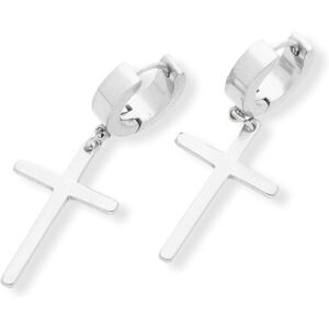 Ewena Náušnice z ocele s krížikom 25 × 15 mm KH564 Ewena Náušnice z ocele s krížikom 25 × 15 mm KH564