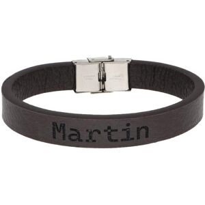 Ewena Kožený náramok hnedý s menom Martin Ewena Kožený náramok hnedý s menom Martin