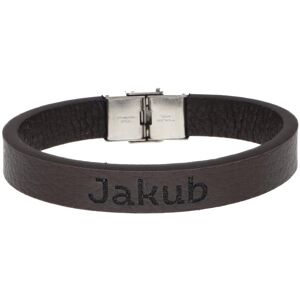 Ewena Kožený náramok hnedý s menom Jakub Ewena Kožený náramok hnedý s menom Jakub