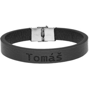 Ewena Kožený náramok čierny s menom Tomáš Ewena Kožený náramok čierny s menom Tomáš