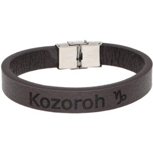Ewena Kožený náramok hnedý znamením Kozorožec Ewena Kožený náramok hnedý znamením Kozorožec