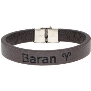 Ewena Kožený náramok hnedý so znamením Baran Ewena Kožený náramok hnedý so znamením Baran