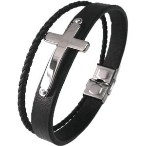 Gaira® Gaira Kožený náramok Cross 30287-10 Gaira® Gaira Kožený náramok Cross 30287-10