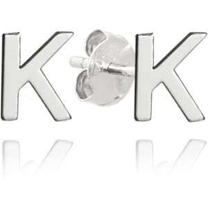 MINET Strieborné náušnice písmeno „K“ (Ag 925/1000, 0,75 g) MINET Strieborné náušnice písmeno „K“ (Ag 925/1000, 0,75 g)