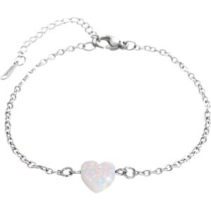 JSB Bijoux Srdiečko z opálu v bielej farbe 61500931wh JSB Bijoux Srdiečko z opálu v bielej farbe 61500931wh