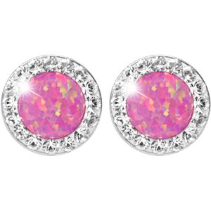 JSB Bijoux Opály s krištáľovými kameňmi Swarovski Light Fuchsia 92400040l-fu (Ag 925/1000, 1,4 g) JSB Bijoux Opály s krištáľovými kameňmi Swarovski Light Fuchsia 92400040l-fu (Ag 925/1000, 1,4 g)