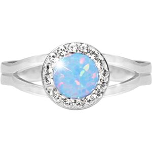 JSB Bijoux Opál s krištáľovými kameňmi Swarovski Light Blue 92700040l-bl (Ag 925/1000, 2,08 g) JSB Bijoux Opál s krištáľovými kameňmi Swarovski Light Blue 92700040l-bl (Ag 925/1000, 2,08 g)