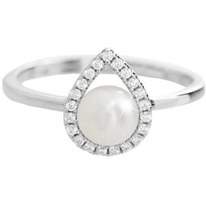 JSB Bijoux Kvapka s riečnou perlou a s obvodom Kubických zirkónov Crystal 92700577cr (Ag 925/1000, 2,54 g) JSB Bijoux Kvapka s riečnou perlou a s obvodom Kubických zirkónov Crystal 92700577cr (Ag 925/1000, 2,54 g)