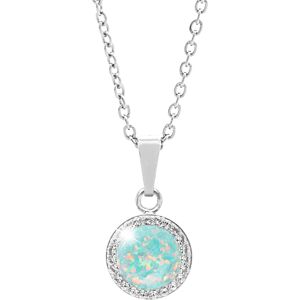 JSB Bijoux Opál s krištáľovými kameňmi Swarovski Pastel Mint Green 92300025mint (Ag 925/1000, 2,1 g) JSB Bijoux Opál s krištáľovými kameňmi Swarovski Pastel Mint Green 92300025mint (Ag 925/1000, 2,1 g)
