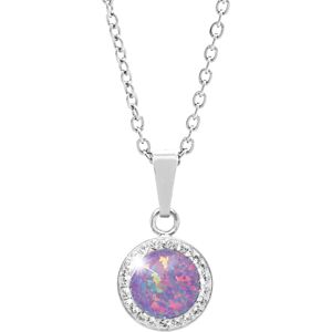 JSB Bijoux Opál s krištáľovými kameňmi Swarovski Violet 92300025vio (Ag 925/1000, 2,1 g) JSB Bijoux Opál s krištáľovými kameňmi Swarovski Violet 92300025vio (Ag 925/1000, 2,1 g)
