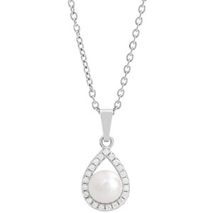 JSB Bijoux Kvapka s riečnou perlou a s obvodom Kubických zirkónov Crystal 92300577cr (Ag 925/1000, 2,42 g) JSB Bijoux Kvapka s riečnou perlou a s obvodom Kubických zirkónov Crystal 92300577cr (Ag 925/1000, 2,42 g)