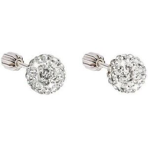 EVOLUTION GROUP - Strieborné kôstky so Swarovského® krištáľmi 31111.1 (Ag925/1000; 1,3 g, biele) EVOLUTION GROUP - Strieborné kôstky so Swarovského® krištáľmi 31111.1 (Ag925/1000; 1,3 g, biele)