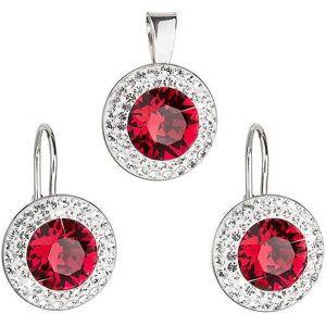 EVOLUTION GROUP Ruby rivole súprava zdobená kryštálmi Swarovski (925/1000, 4,3 g) EVOLUTION GROUP Ruby rivole súprava zdobená kryštálmi Swarovski (925/1000, 4,3 g)