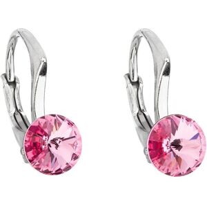 EVOLUTION GROUP 31230.3 visiace okrúhle dekorované kryštálmi Swarovski (925/1000, 1,2 g, ružové) EVOLUTION GROUP 31230.3 visiace okrúhle dekorované kryštálmi Swarovski (925/1000, 1,2 g, ružové)