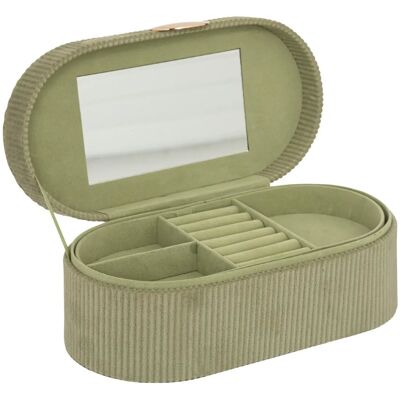 ATMOSPHERA Enya zelená so zrkadielkom 25 × 10 cm ATMOSPHERA Enya zelená so zrkadielkom 25 × 10 cm