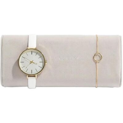 Stackers, Vankúš na hodinky do šperkovnice Grey Velvet Watch/Bracelet Pad sivo-béžová Stackers, Vankúš na hodinky do šperkovnice Grey Velvet Watch/Bracelet Pad sivo-béžová