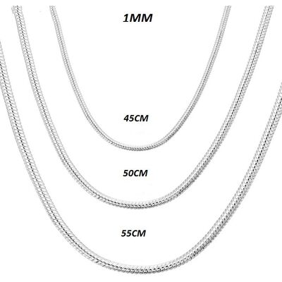 Silver Star súprava 3 kusy had retiazka strieborná 1 mm – KL4 Silver Star súprava 3 kusy had retiazka strieborná 1 mm – KL4