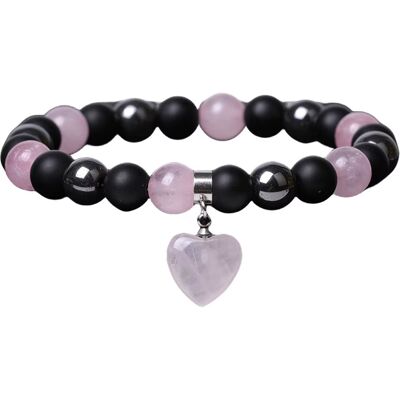 Silver Star Willowmist dámsky náramok, čierny, Hematite Rose Quartz, 23 cm Silver Star Willowmist dámsky náramok, čierny, Hematite Rose Quartz, 23 cm