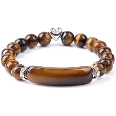 Silver Star Velvetsky dámsky náramok, hnedý, Tiger Eye, 23 cm Silver Star Velvetsky dámsky náramok, hnedý, Tiger Eye, 23 cm