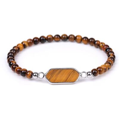 Silver Star Moonfire dámsky náramok, hnedý, Tiger Eye, 23 cm Silver Star Moonfire dámsky náramok, hnedý, Tiger Eye, 23 cm