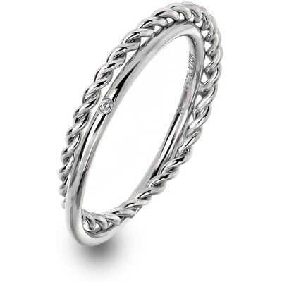 HOT DIAMONDS Jasmine DR210/S (Ag 925/1000, 2,00 g), veľ. 60 HOT DIAMONDS Jasmine DR210/S (Ag 925/1000, 2,00 g), veľ. 60