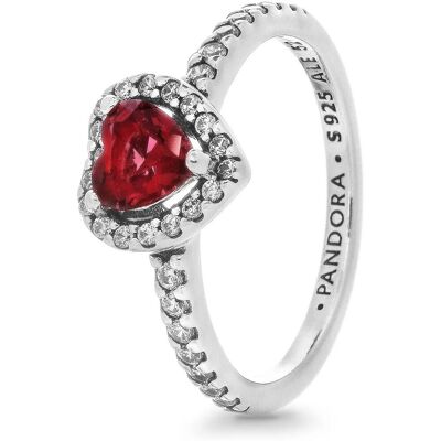 PANDORA Červené srdce 198421C02-56 (Ag 925/1000, 1,94 g) PANDORA Červené srdce 198421C02-56 (Ag 925/1000, 1,94 g)