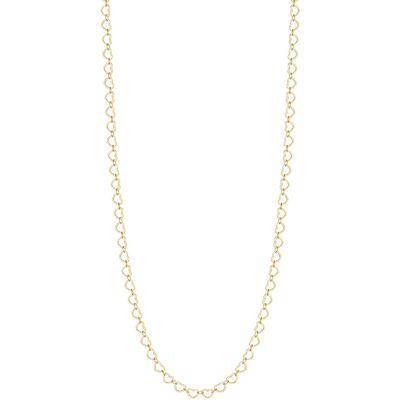 LUCA BARRA Necklace In Gold-Colored Steel With Hearts LUCA BARRA Necklace In Gold-Colored Steel With Hearts
