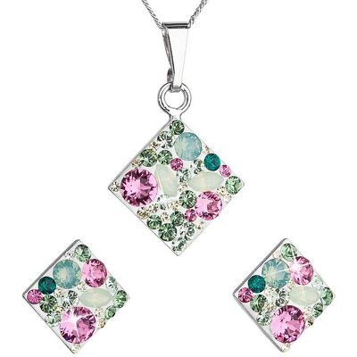 EVOLUTION GROUP 39126.3 chryzolit súprava dekorovaná kryštálmi Swarovski EVOLUTION GROUP 39126.3 chryzolit súprava dekorovaná kryštálmi Swarovski
