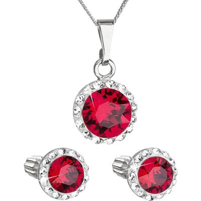 EVOLUTION GROUP 39352.3 ruby s kryštálmi Swarovski (striebro 925/1000; 3 g) EVOLUTION GROUP 39352.3 ruby s kryštálmi Swarovski (striebro 925/1000; 3 g)