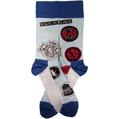 Multiland AC/DC – Icons unisex modré – ponožky Multiland AC/DC – Icons unisex modré – ponožky