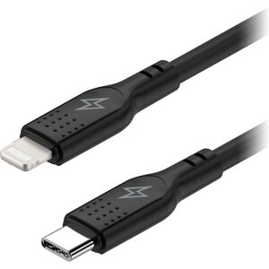 AlzaPower SilkCore USB-C to Lightning MFi, 2 m čierny AlzaPower SilkCore USB-C to Lightning MFi, 2 m čierny