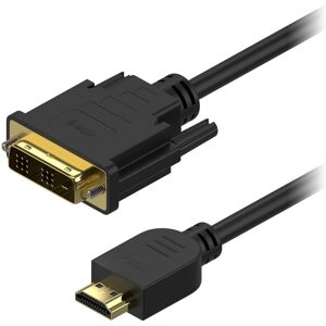 AlzaPower DVI-D to HDMI Single Link 2m čierny AlzaPower DVI-D to HDMI Single Link 2m čierny