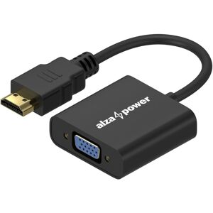 AlzaPower HDMI (M) to VGA (F) with 3.5mm Jack čierny AlzaPower HDMI (M) to VGA (F) with 3.5mm Jack čierny