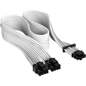 Corsair Premium Individually Sleeved 12+4pin PCIe Gen 5 12VHPWR 600 W cable Type 4 White Corsair Premium Individually Sleeved 12+4pin PCIe Gen 5 12VHPWR 600 W cable Type 4 White