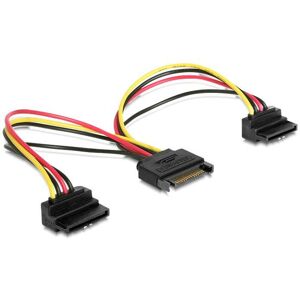 Gembird Cableexpert SATA napájací na 2x SATA 90 °, rozdvojka, 15 cm Gembird Cableexpert SATA napájací na 2x SATA 90 °, rozdvojka, 15 cm