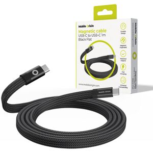 Mobile Origin Magnetic Flat Patented Original Cable USB-C to USB-C 1 m, Black Mobile Origin Magnetic Flat Patented Original Cable USB-C to USB-C 1 m, Black