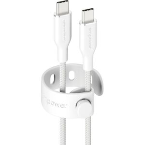 PanzerGlass Empower kábel USB-C/USB-C, 1,2 m biely PanzerGlass Empower kábel USB-C/USB-C, 1,2 m biely