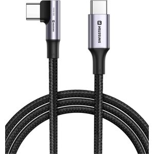 Swissten kábel USB-C/USB-C 5 A (100 W) pre notebooky 2 m čierny Swissten kábel USB-C/USB-C 5 A (100 W) pre notebooky 2 m čierny