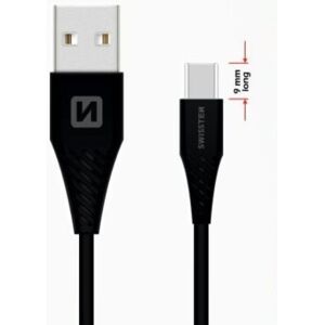 Swissten dátový kábel USB-C 1,5 m predĺžený konektor čierny Swissten dátový kábel USB-C 1,5 m predĺžený konektor čierny
