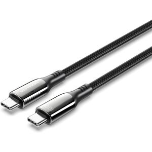 Vention Cotton Braided USB-C 2.0 5A Cable 2m Black Zinc Alloy Type Vention Cotton Braided USB-C 2.0 5A Cable 2m Black Zinc Alloy Type